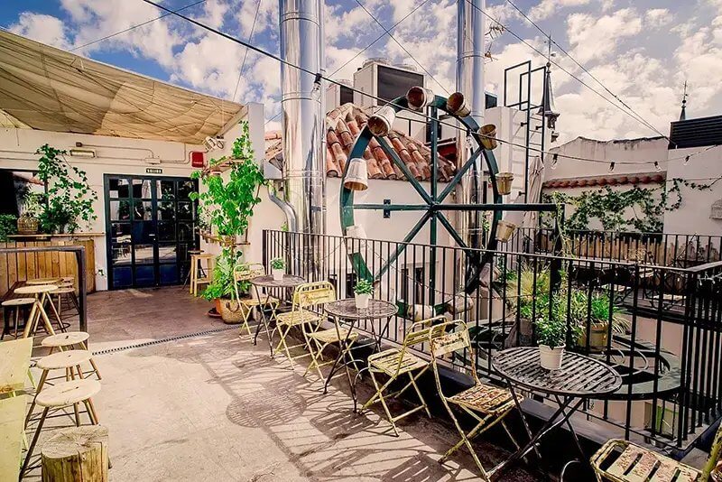 The Hat Rooftop Garden is one of the Best Rooftop Bars in Madrid